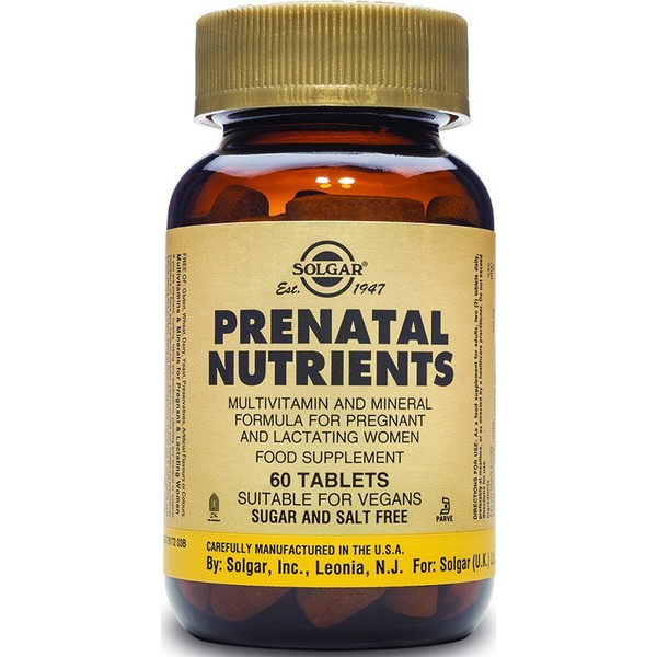 SOLGAR PRENATAL NUTRIENTS TABS 60S