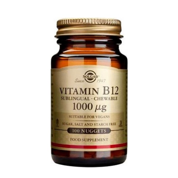SOLGAR VIT B-12 1000MG NUGGETS 100S
