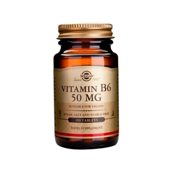 SOLGAR VIT B-6 50MG TABS 100S