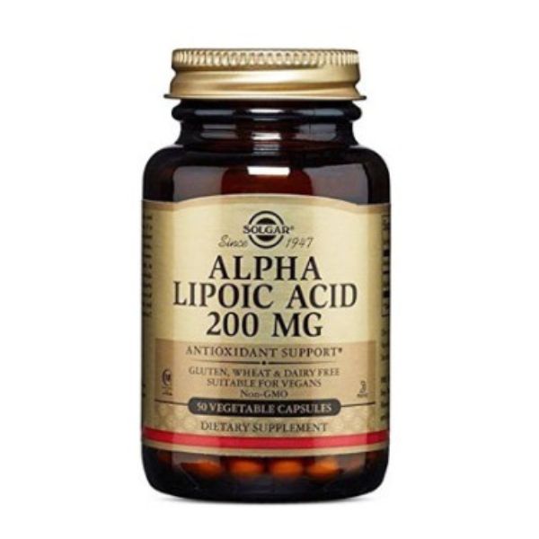 SOLGAR ALPHA LIPOIC ACID 200MG VEGICAPS 50S