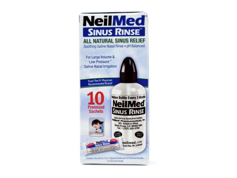 NeilMed Sinus Rinse Kit 1 Ρινική Συσκευή Πλύσης Με 10 Ανταλλακτικά Sachets