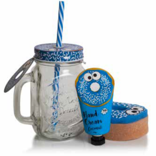 Bath Set Crystal Jar – Donut Coconut