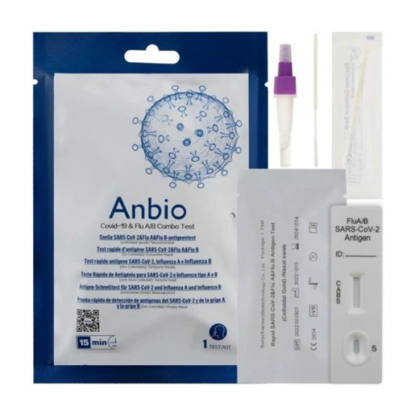 Διαγνωστικό Τεστ Anbio Biotech  Rapid Test Covid & Γρίπης