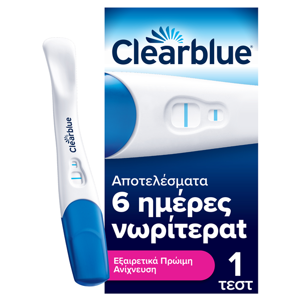 Clearblue Τεστ Εγκυμοσύνης Εξαιρετικά Πρώιμη Ανίχνευση, 1τεμ