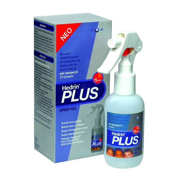 Hedrin Plus Spray Gel Αντιφθειρικό Τζελ από 6m+, χωρίς Χημικά, 100ml