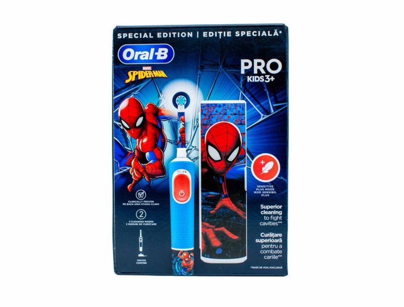 Oral-B Pro Kids  Ηλεκτρική Οδοντόβουρτσα Spider-Man με Θήκη Ταξιδίου 3+ Ετών