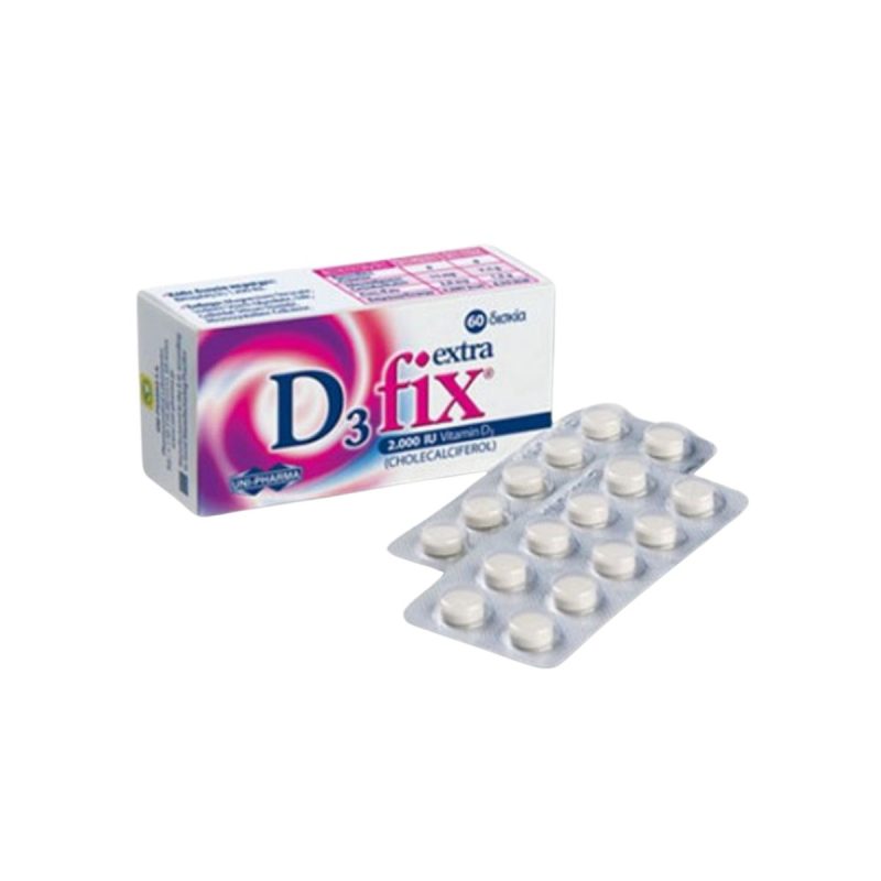 Unipharma D3 Fix Extra 2000iu Vitamin D3, 60tabs