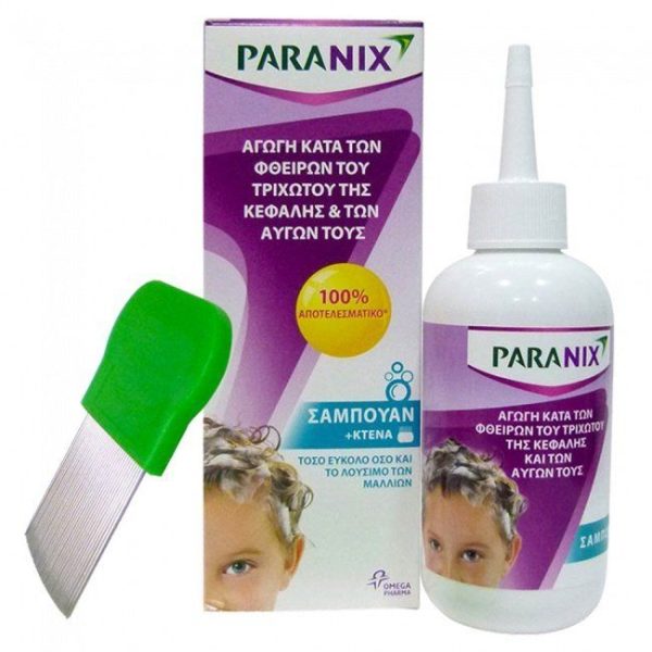 Paranix Shampoo Σαμπουάν Αντιφθειρικής Προστασίας για Ψείρες και Κόνιδες + Κτένα 200ml