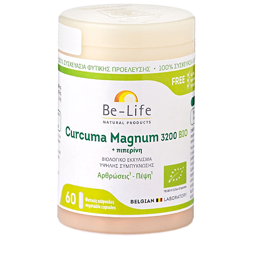 Be-Life Curcuma Magnum 3200 Bio συμπλήρωμα για τις αρθρώσεις 60 κάψουλες