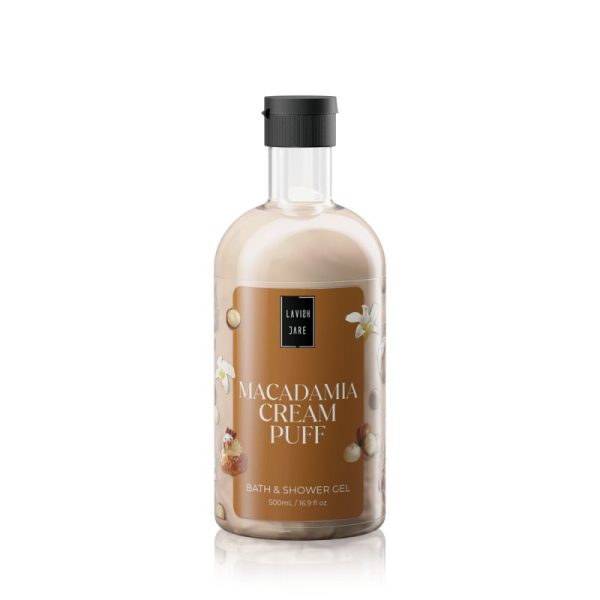 Lavish Care Macadamia Cream Puff  Shower Gel, 500ml