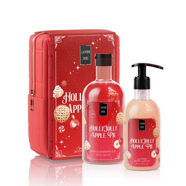 Lavish Care Holly Jolly Apple Pie Christmas Set
