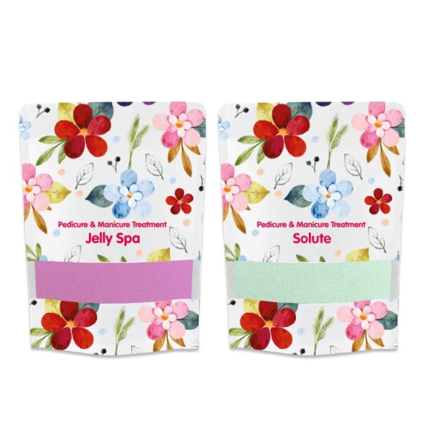 JELLY SPA Pedicure & Manicure Treatment Violet & Solution  Set