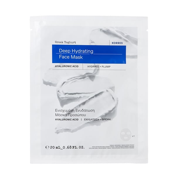Korres Greek Yoghurt Deep Hydrating Face Mask Hyaluronic Acid, 20ml