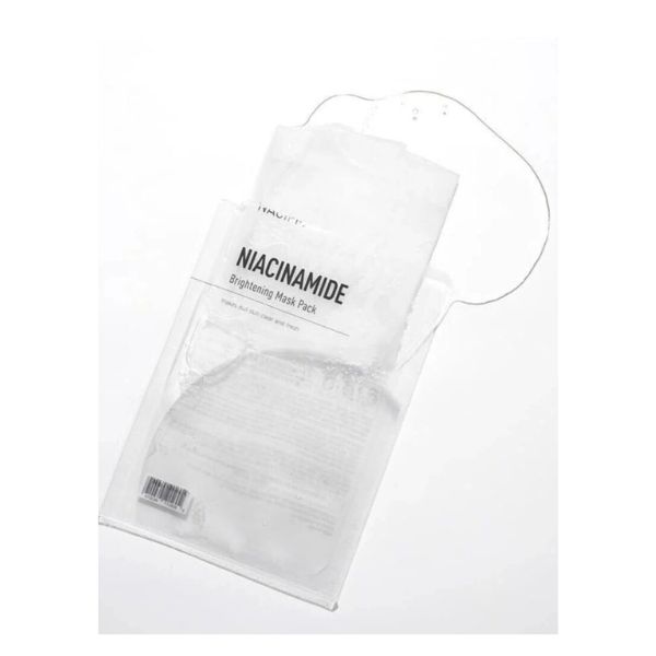 μάσκα λάμψης με νιασιναμίδη και πολλούς λευκαντικούς παραγόντες.