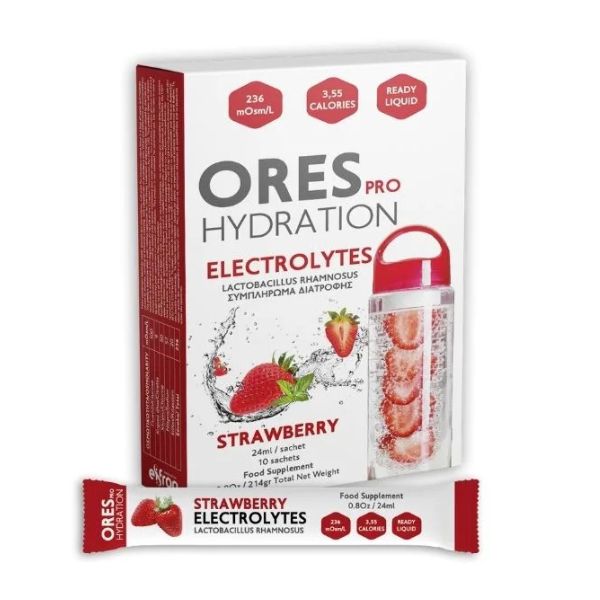 Ηλεκτρολύτες με Προβιοτικά Γεύση Φράουλα