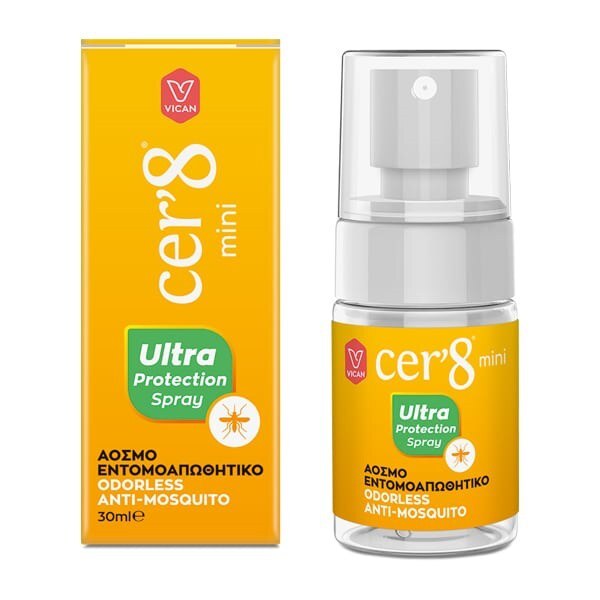 αντικουνουπικό spray σε mini συσκευασία,της cer'8