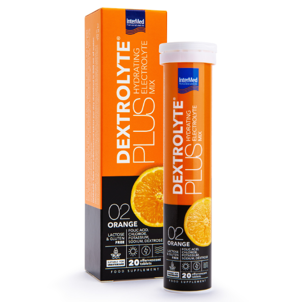 Intermed Dextrolyte Plus Hydrating Electrolyte Mix Orange, 20eff.tabs